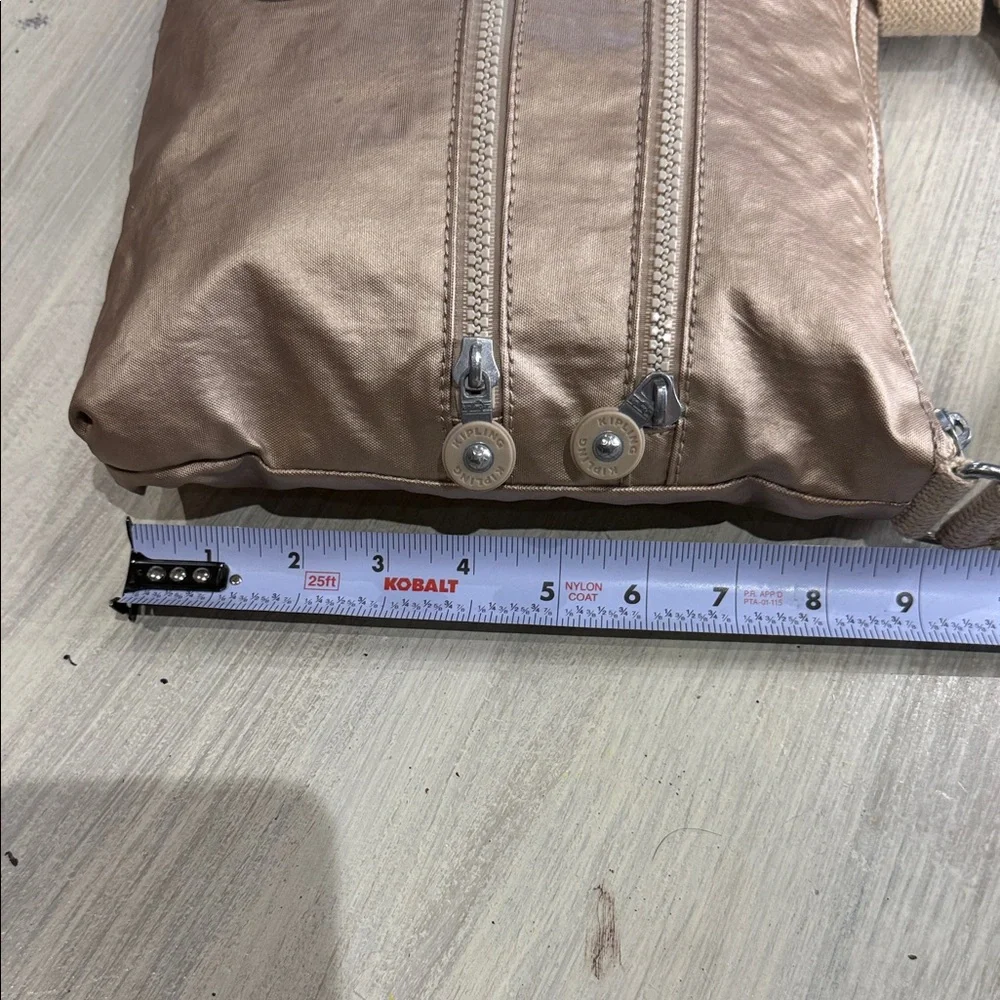 Kipling Metallic Tan Crossbody Bag
